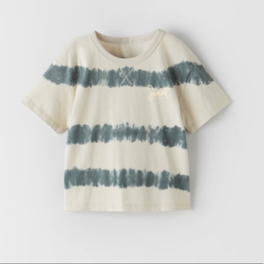 ZARA Toddler Tie Dye Shirt - Pearl Grey Size 12-18M
